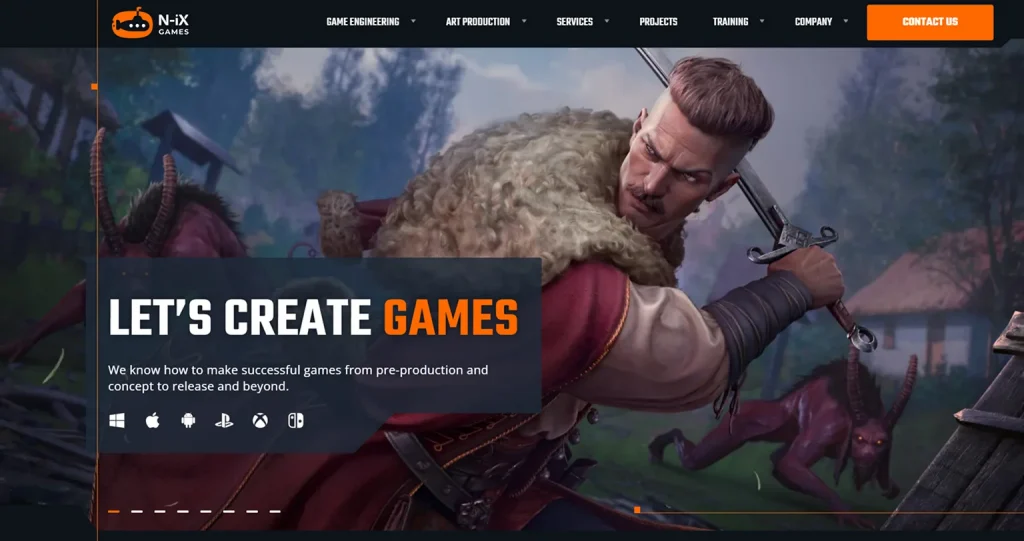 n-ix games Unreal Engine outsourcing company