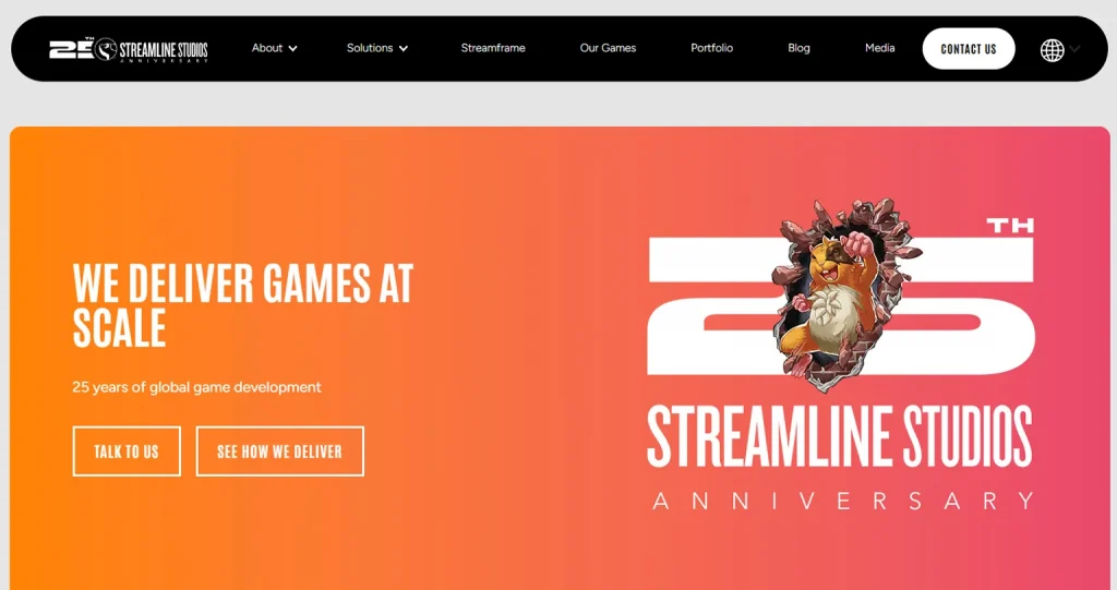 Streamline Studios top Unreal Engine development companies list